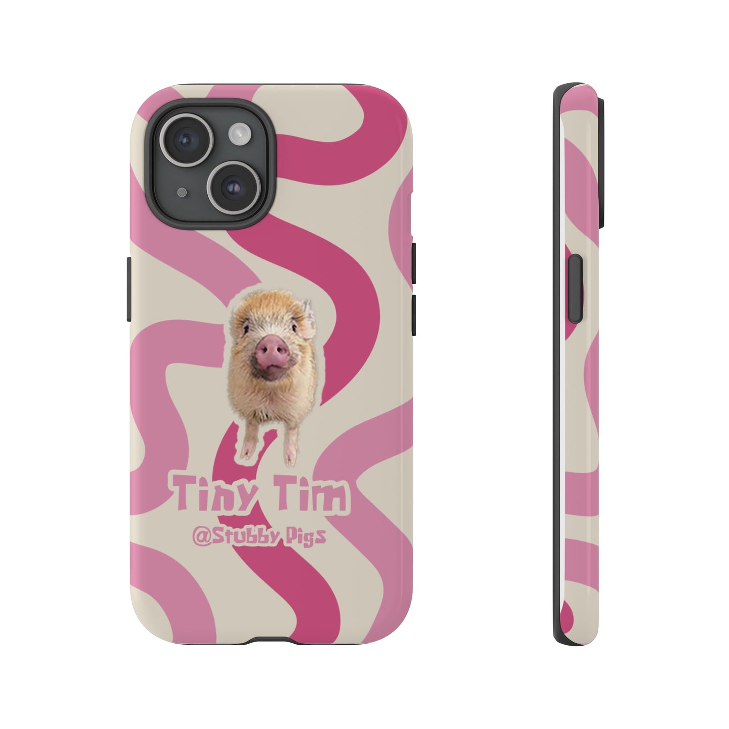 Tiny Tim Stubby Pigs iPhone 15 Case π€³π·