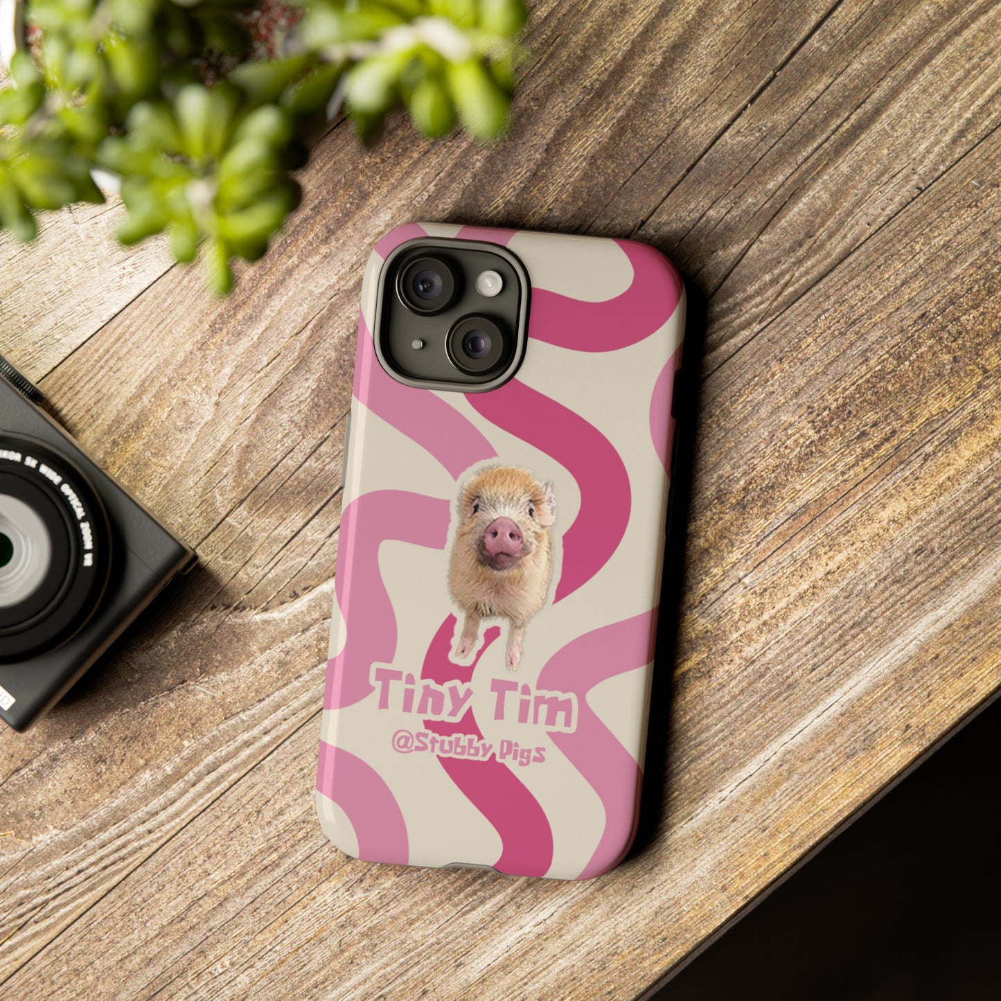 Tiny Tim Stubby Pigs iPhone 15 Case π€³π·